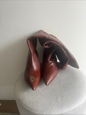 Zara leather boots